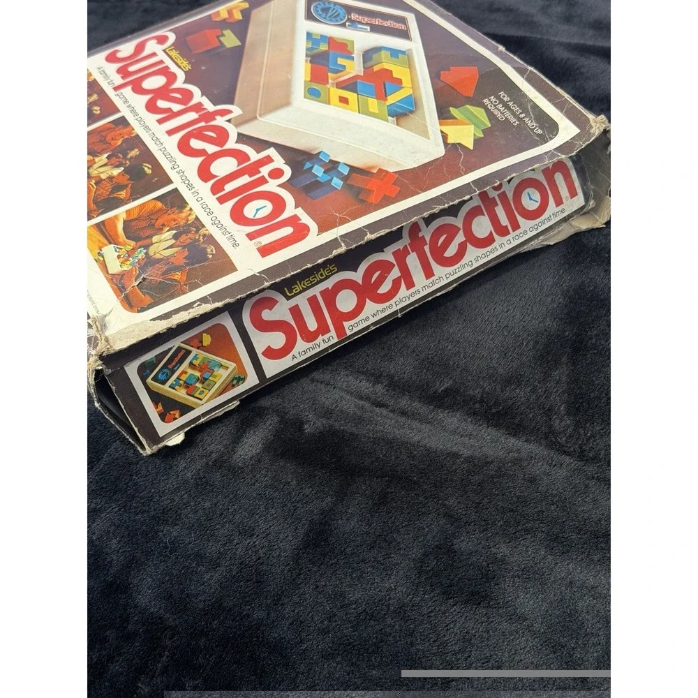 Vintage Lakeside Superfection Puzzle Game Complete 1978 Retro Family Game